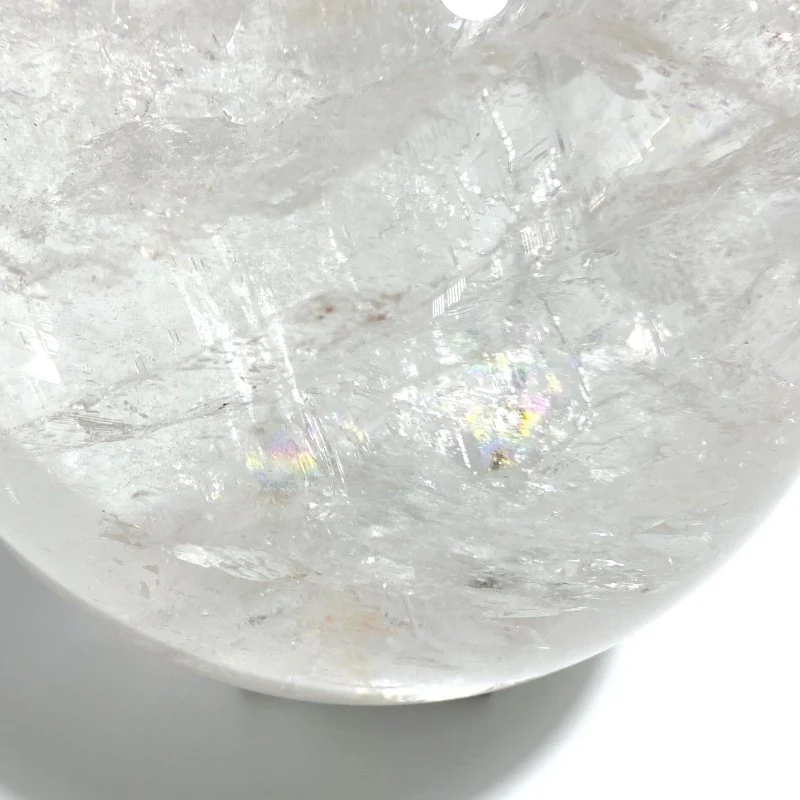 Large Clear Quartz Sphere With Big Rainbow For Collection - Image 6