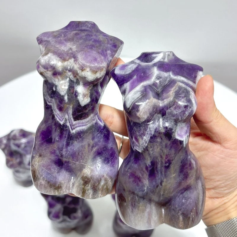 4.7in Large Chevron Amethyst Goddess Carving Wholesale - Image 5