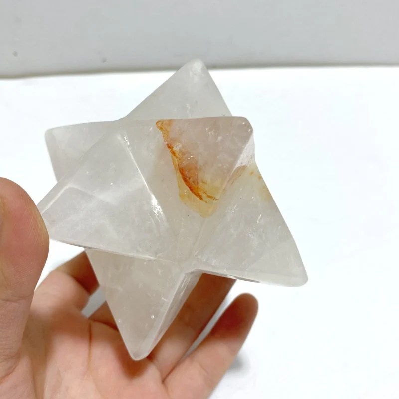 6 Pieces Large Fire Quartz Merkaba - Image 2