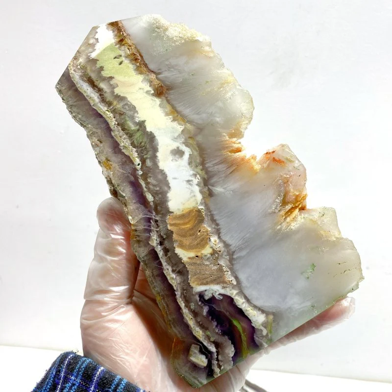 8 Pieces Large Fluorite Mixed Pyrite Point - Image 3