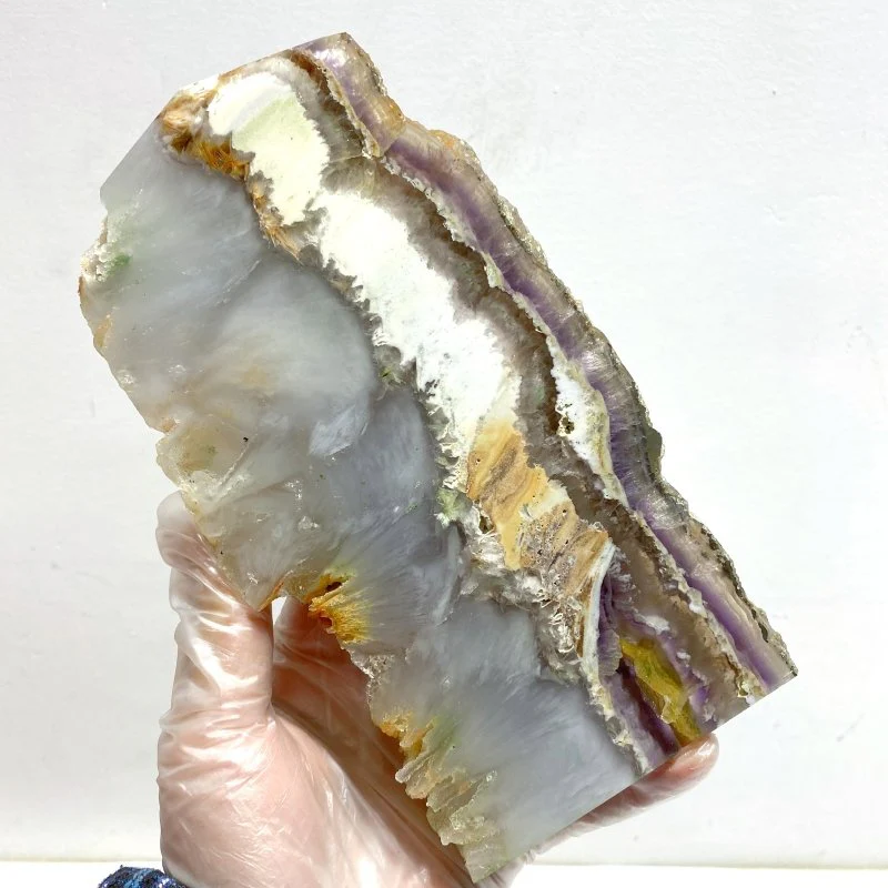 8 Pieces Large Fluorite Mixed Pyrite Point - Image 4