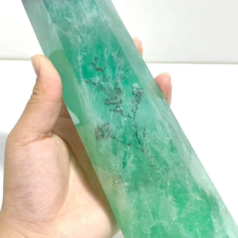 3 Pieces Beautiful Large Fluorite Point Dentritic For Collection - Image 3