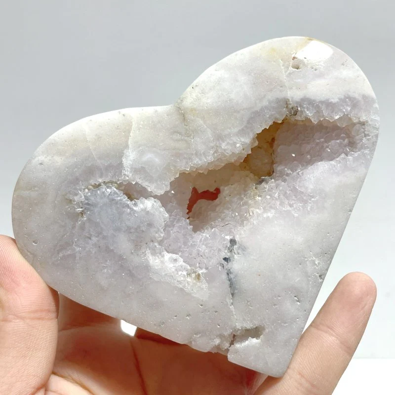 5 Pieces Large Geode Agate Heart