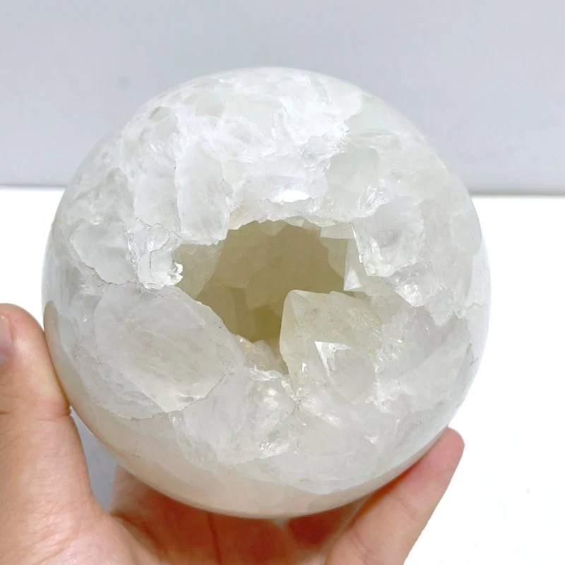 2 Pieces Large Geode Druzy Agate Spheres - Image 3