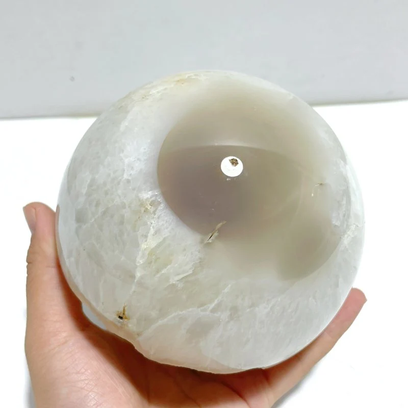 2 Pieces Large Geode Druzy Agate Spheres - Image 5