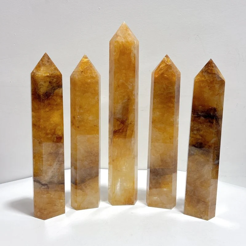 5 Pieces Large Golden Hematoid Tower