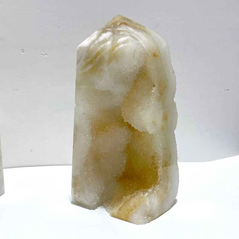 5 Pieces Large Fluorite Druzy Geode Tower