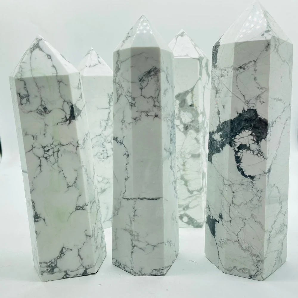 Large Howlite Tower Point Wholesale - Image 2
