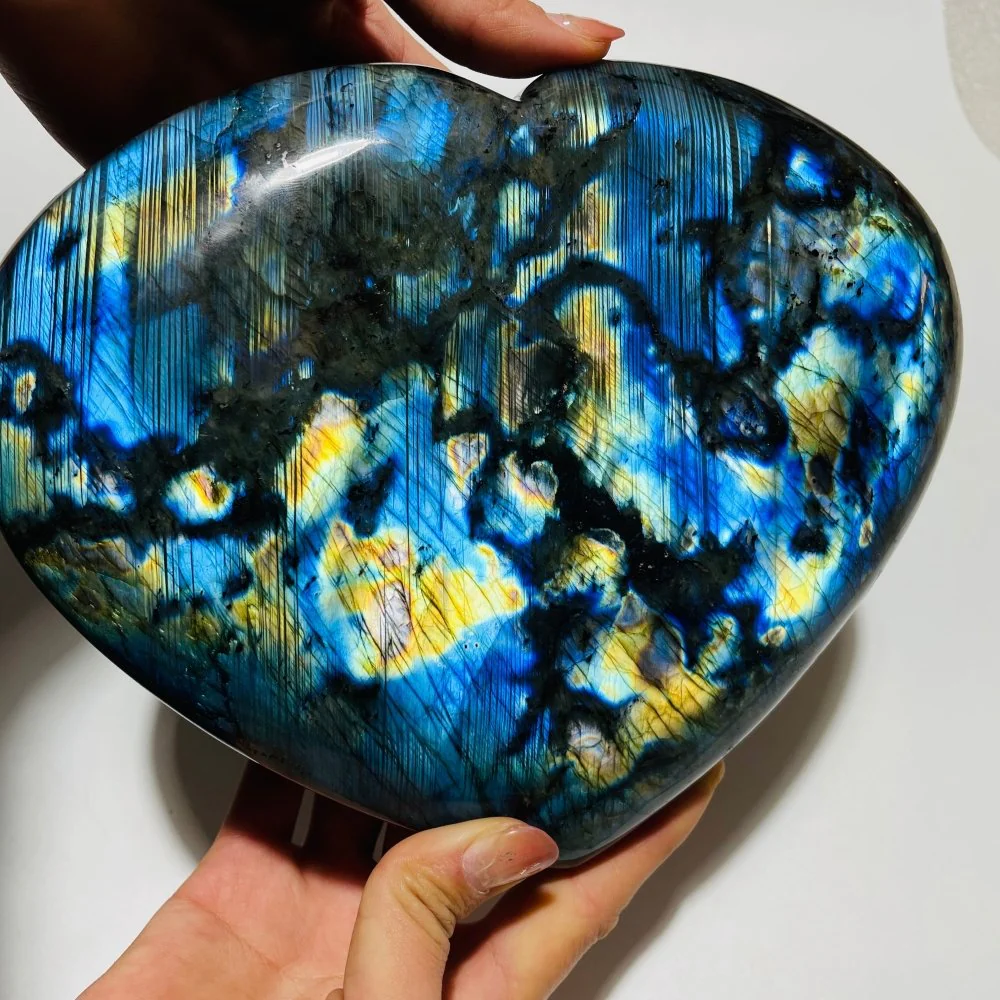 Beautiful Large Labradorite Heart - Image 2