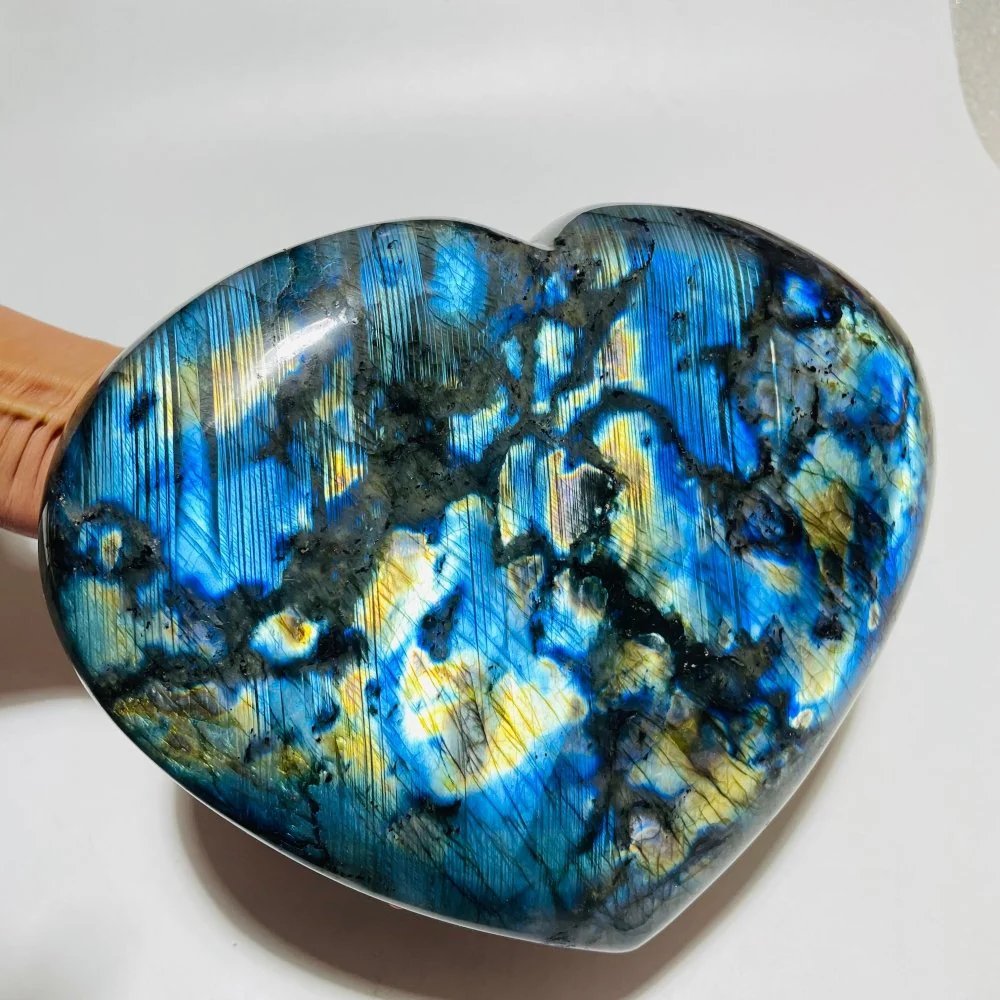 Beautiful Large Labradorite Heart - Image 4