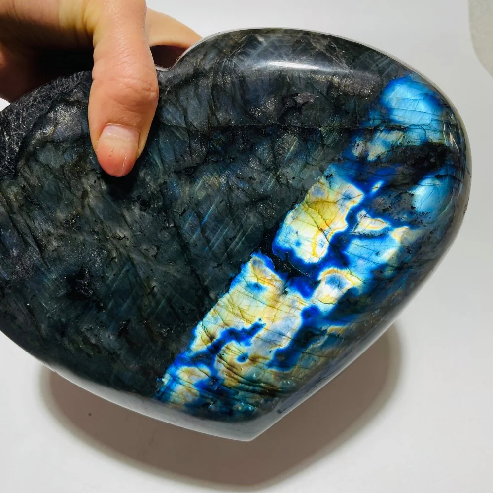 Beautiful Large Labradorite Heart - Image 5