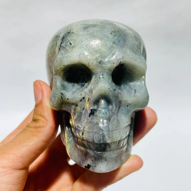 Large Labradorite Skull Carving Wholesale - Image 3