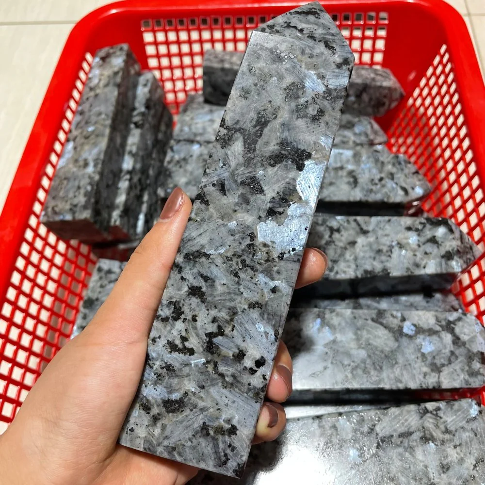 Large Larvikite Four-Sided Tower Points Wholesale - Image 3