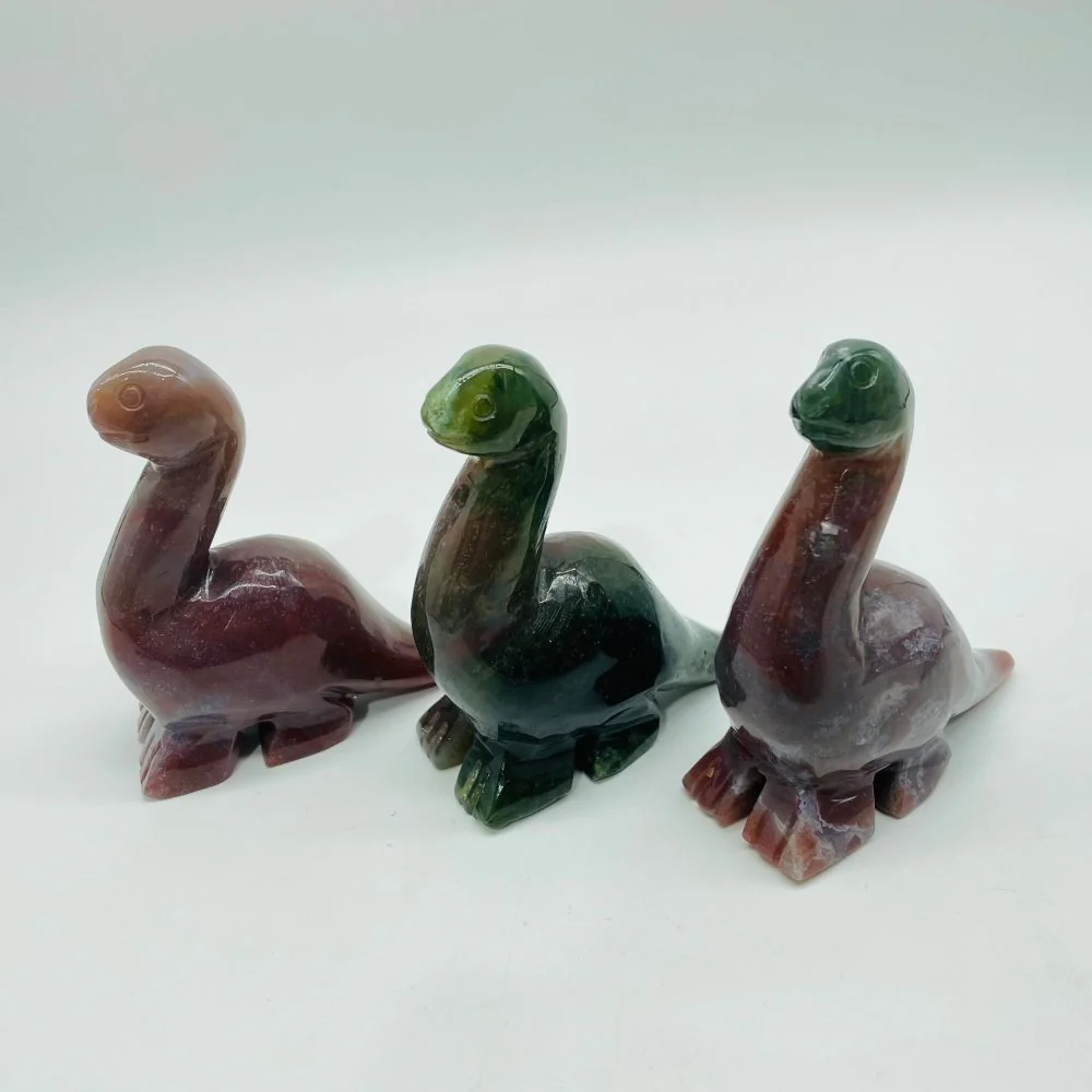 Beautiful Ocean Jasper Dinosaur Carving Wholesale - Image 4