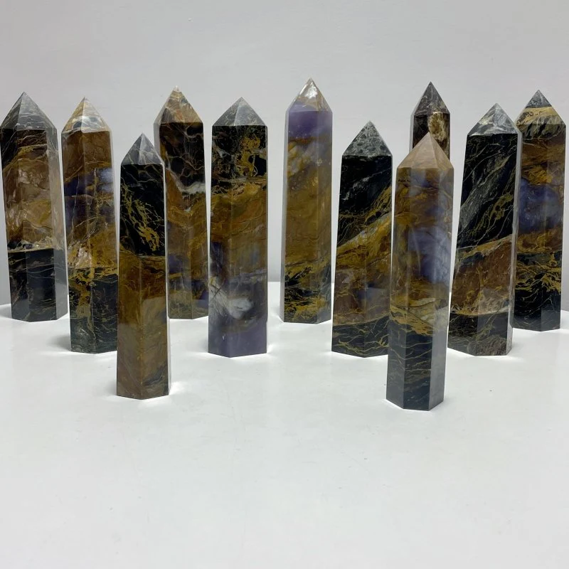 11 Pieces Large Pietersite Tower Points - Image 3