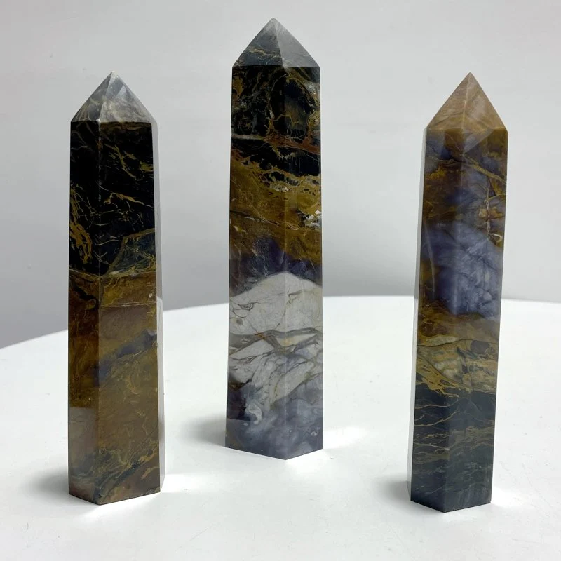 11 Pieces Large Pietersite Tower Points - Image 4