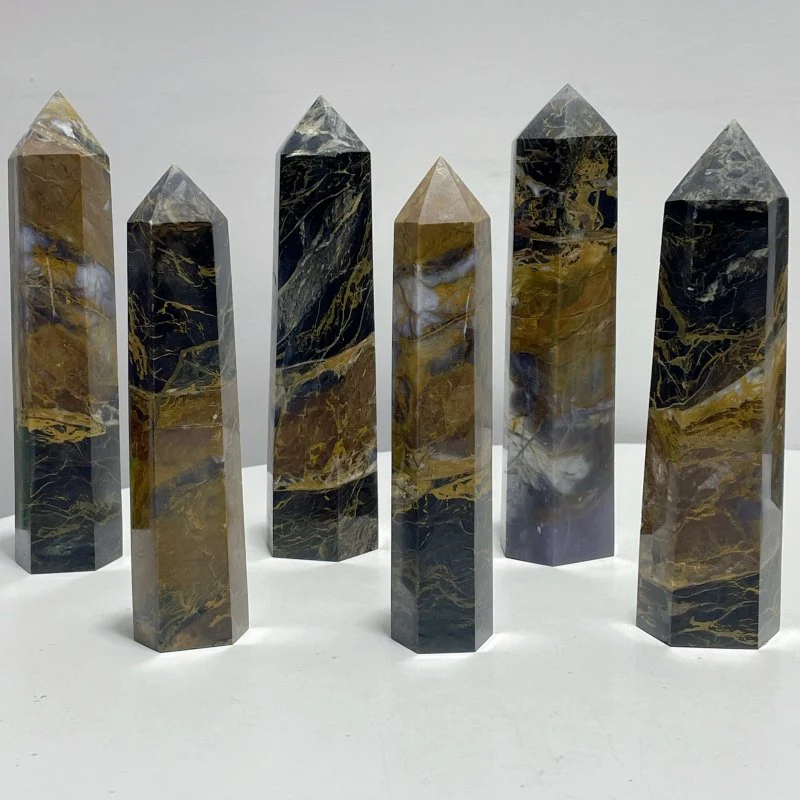 11 Pieces Large Pietersite Tower Points - Image 8