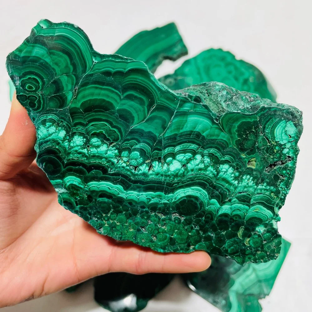9 Pieces Large Polished Malachite Slab - Image 2