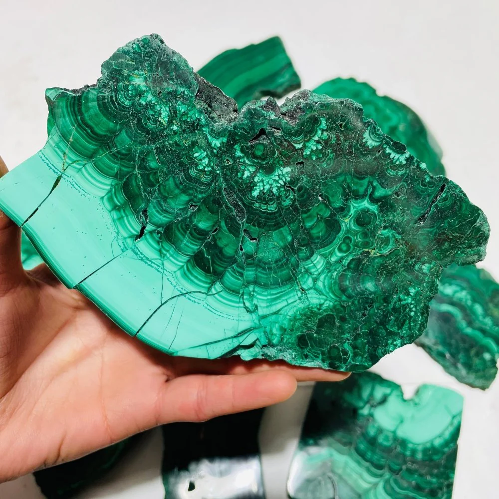 9 Pieces Large Polished Malachite Slab - Image 3