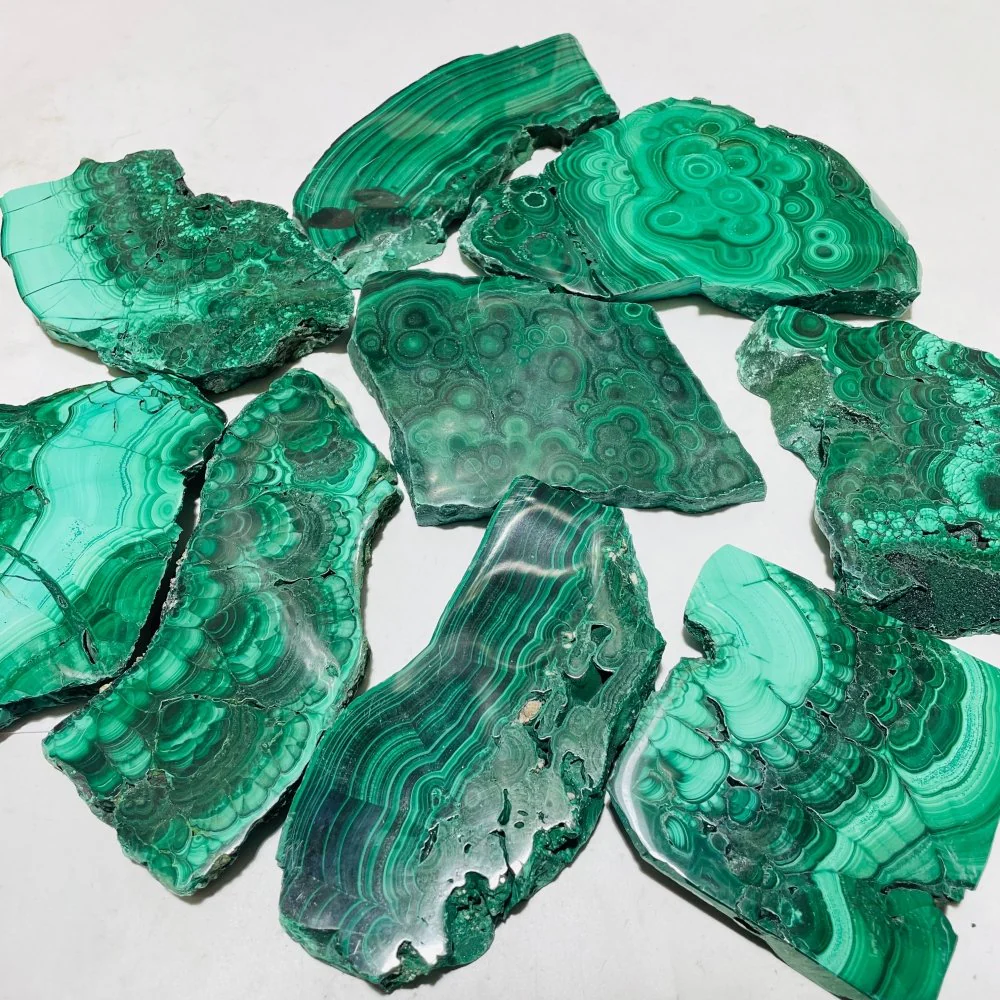 9 Pieces Large Polished Malachite Slab - Image 4