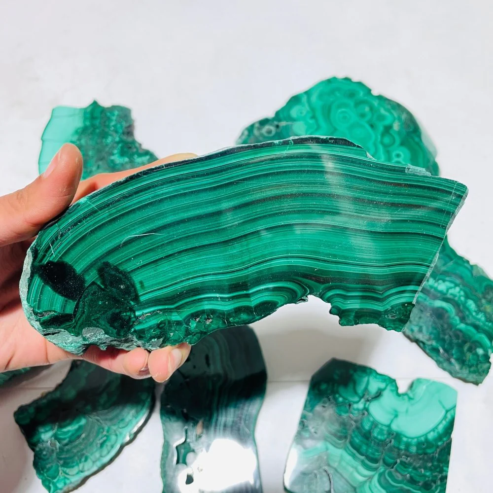9 Pieces Large Polished Malachite Slab - Image 5