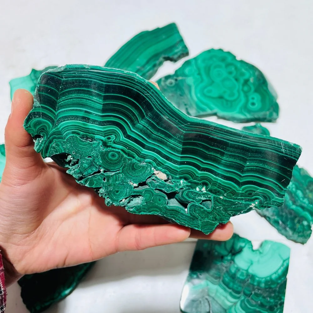 9 Pieces Large Polished Malachite Slab - Image 8