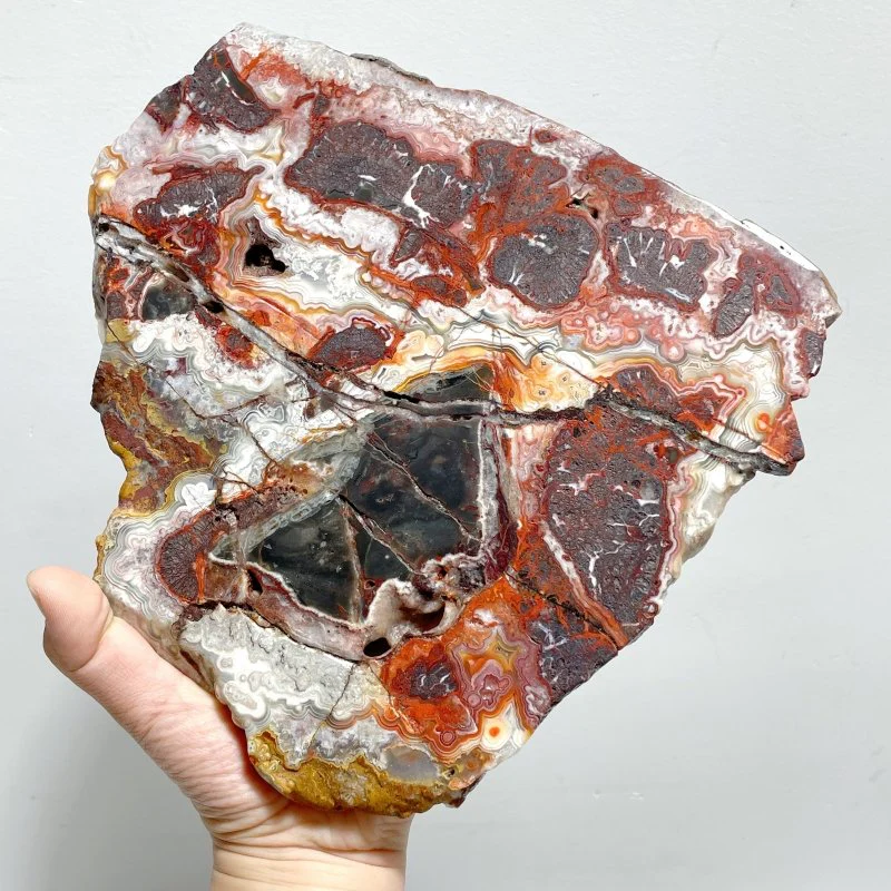 3 Pieces Large Polished Morocco Agate Slab - Image 2