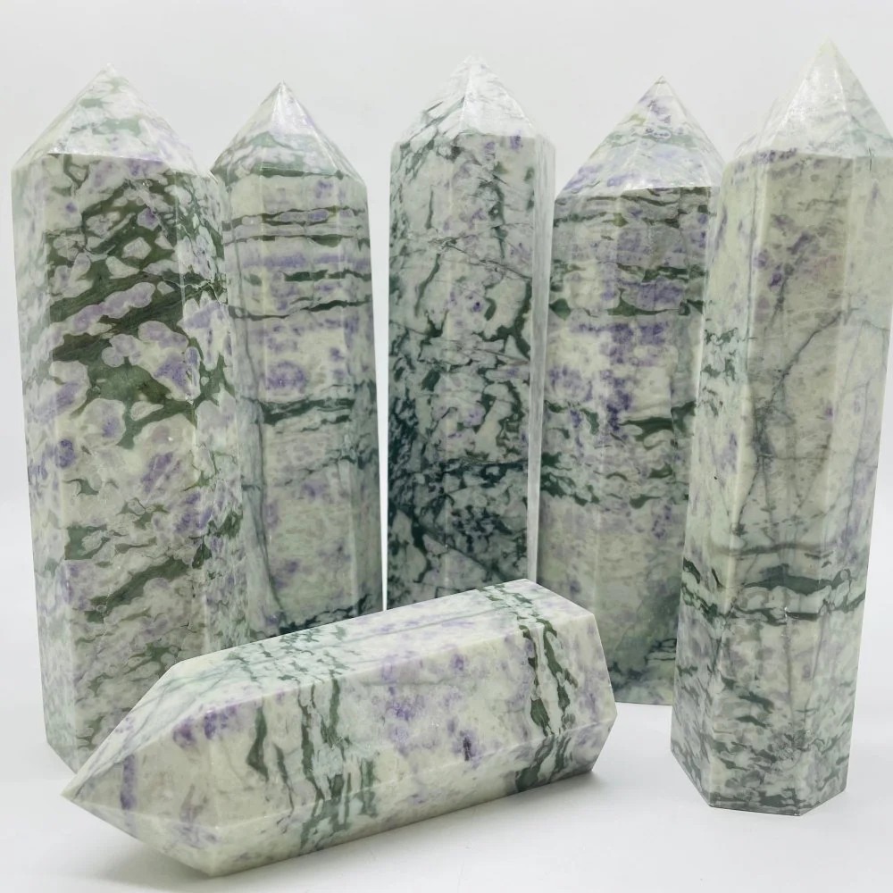Large Purple Dot Stone Tower Point Wholesale - Image 4