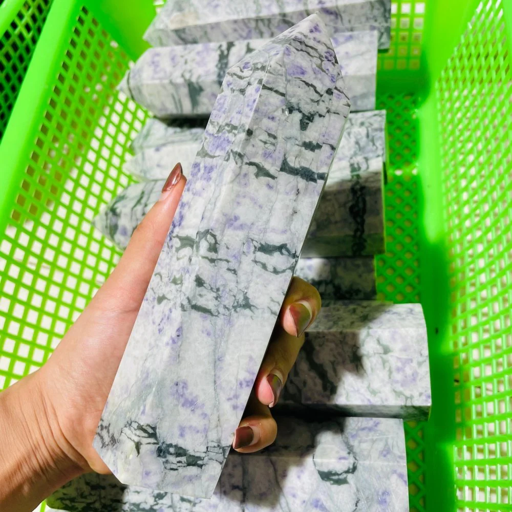 Large Purple Dot Stone Tower Point Wholesale - Image 5
