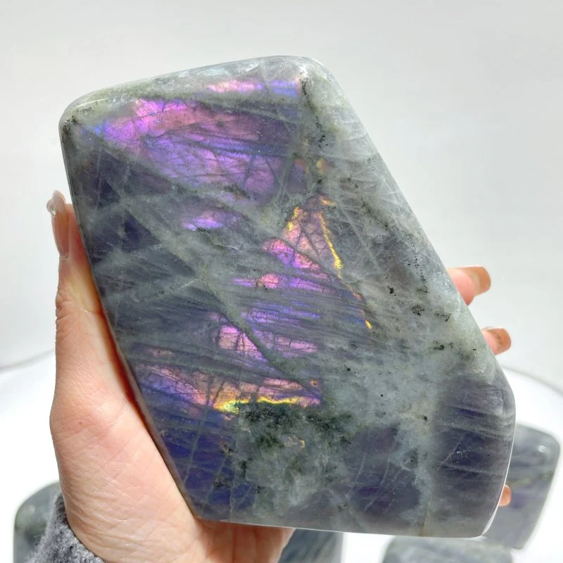 10 Pieces Large Purple Labradorite Free Form - Image 4