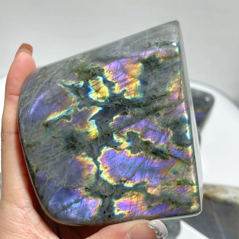10 Pieces Large Purple Labradorite Free Form - Image 6