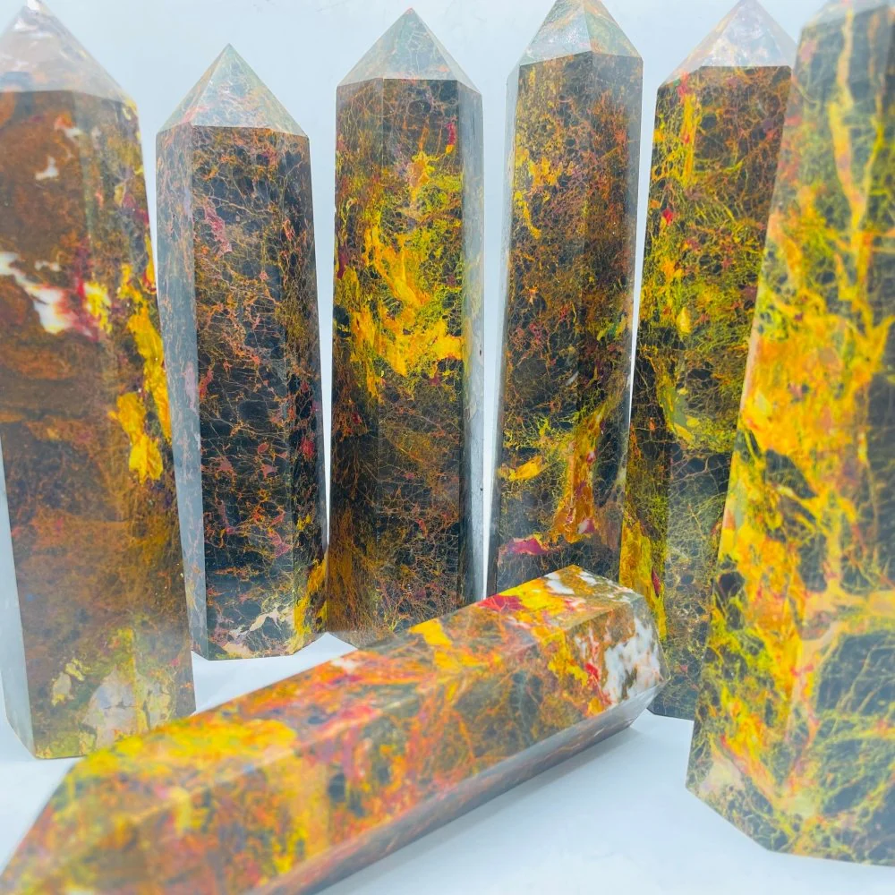 Large Realgar Stone Tower Point Wholesale - Image 3
