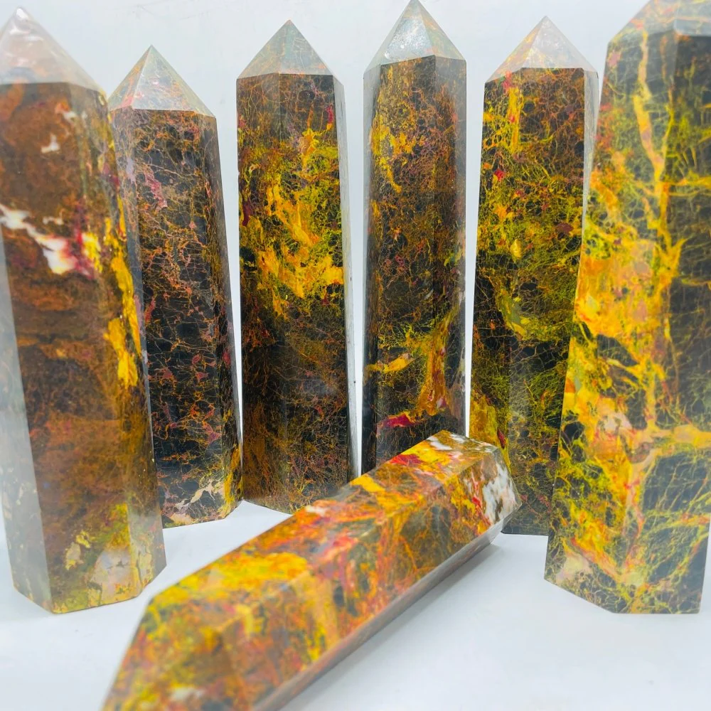 Large Realgar Stone Tower Point Wholesale - Image 4
