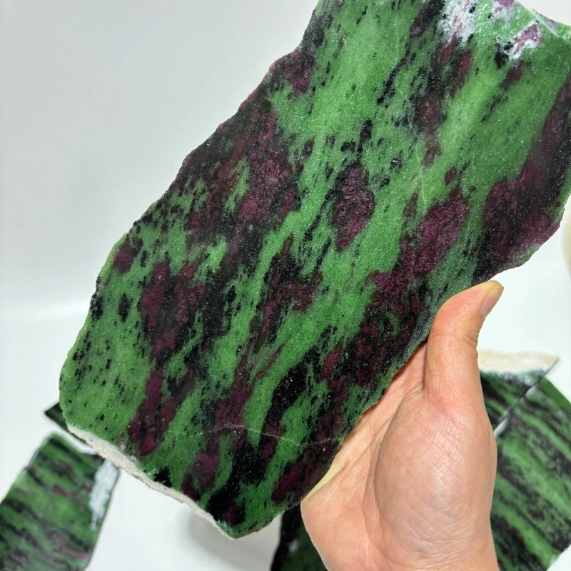 9 Pieces Large Ruby Zoisite Crystal Slab - Image 3