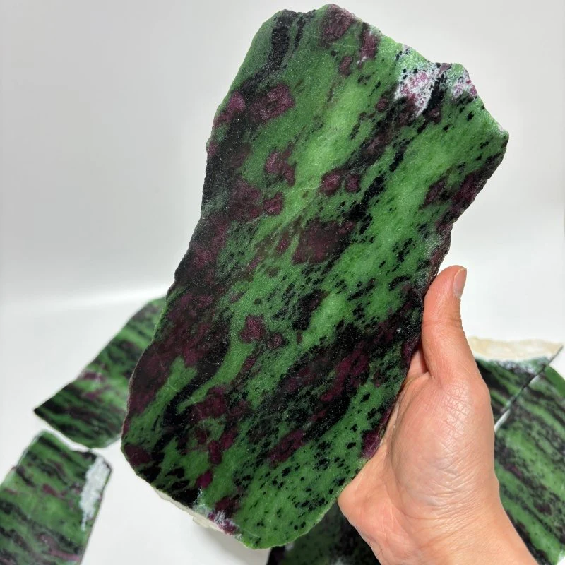 9 Pieces Large Ruby Zoisite Crystal Slab - Image 4