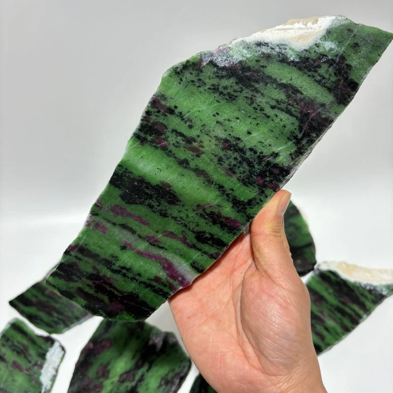 9 Pieces Large Ruby Zoisite Crystal Slab - Image 5