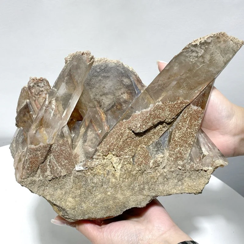 Large Smoky Quartz Mixed Garden Quartz Specimen #1 - Image 3