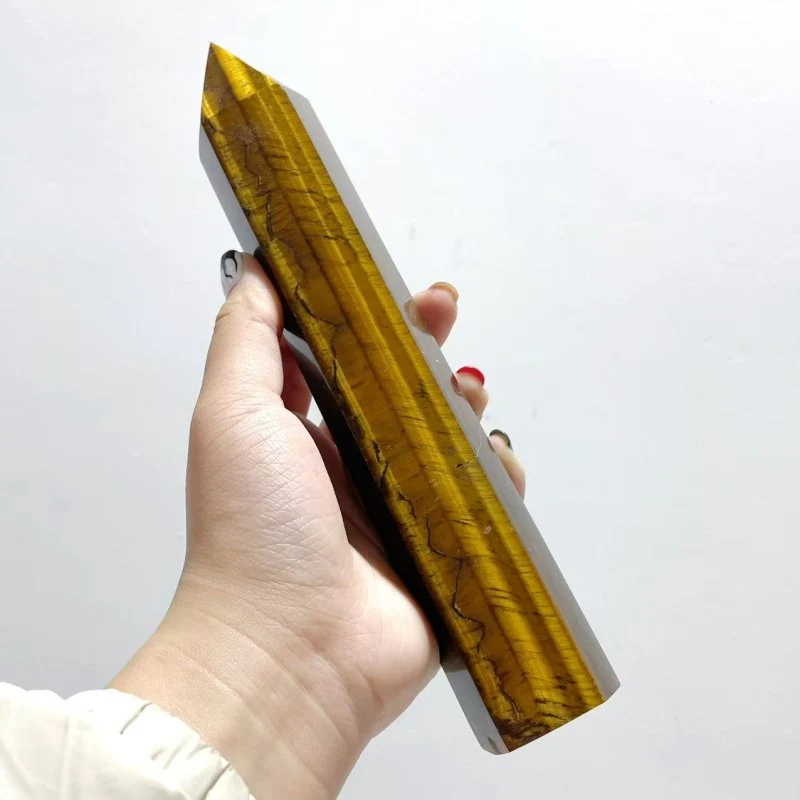 9 Pieces Tiger Eye Tower Points - Image 2