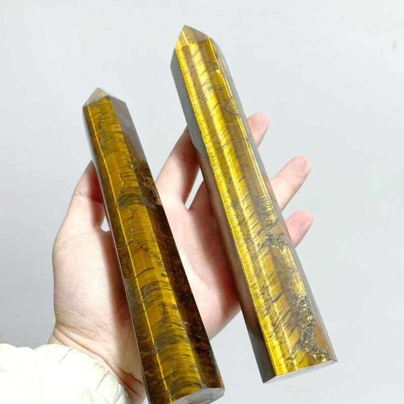 9 Pieces Tiger Eye Tower Points - Image 5