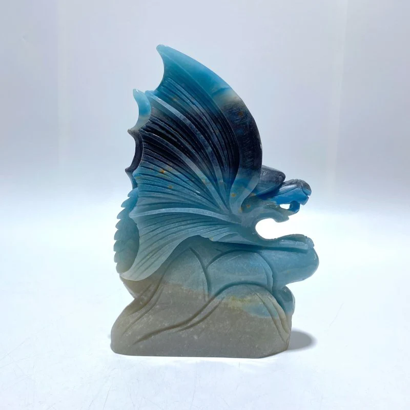 Large Trolleite Flying Dragon Carving - Image 2