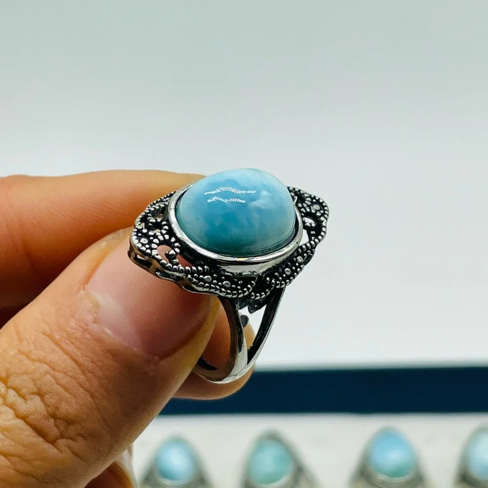 41 Pieces Beautiful Larimar Ring - Image 4