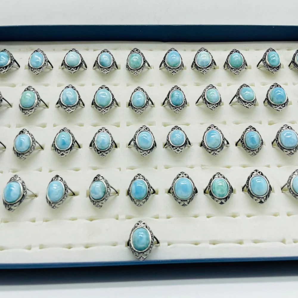 41 Pieces Beautiful Larimar Ring - Image 5