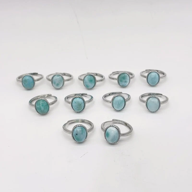 Natural Larimar Ring Crystal Wholesale - Image 2