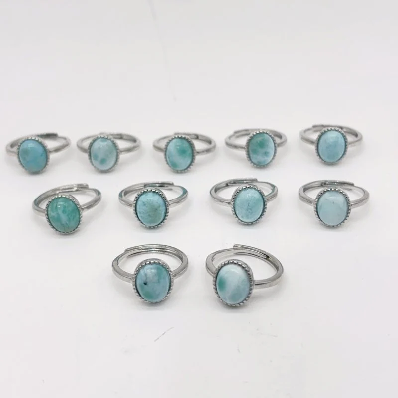 Natural Larimar Ring Crystal Wholesale - Image 3