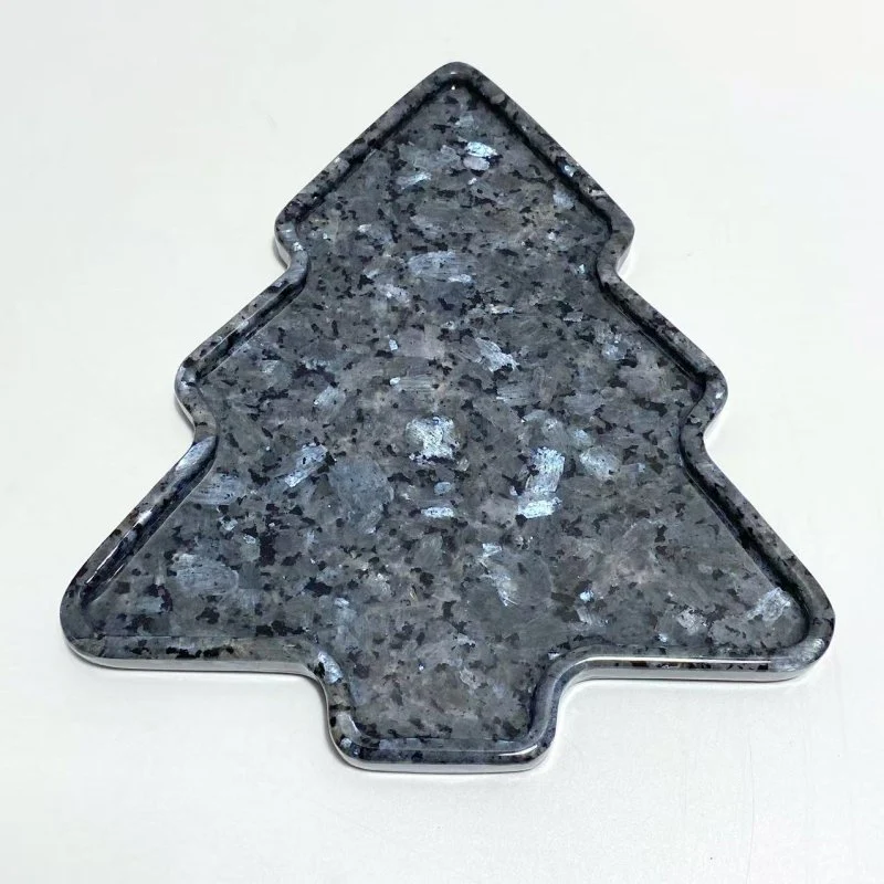 Larvikite Christmas Tree Plate Carving Wholesale - Image 2