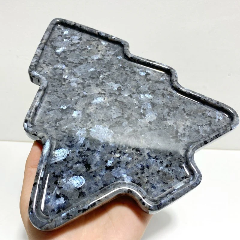Larvikite Christmas Tree Plate Carving Wholesale - Image 3