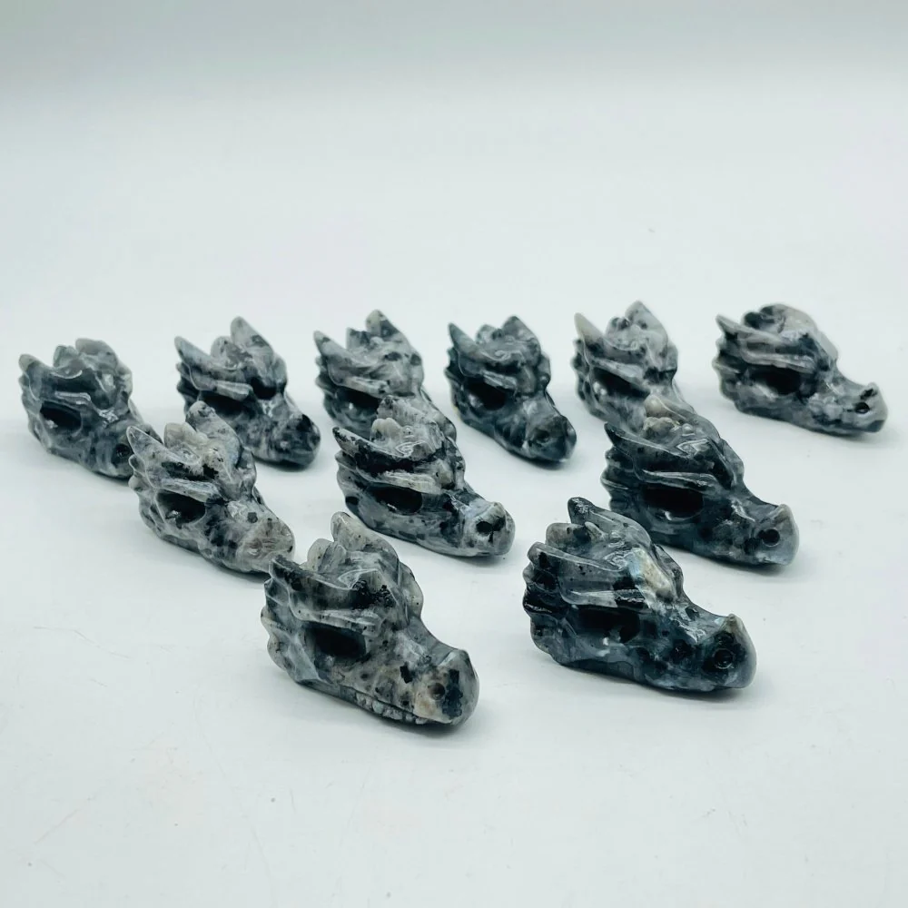 Larvikite Dragon Head Carving Wholesale - Image 3