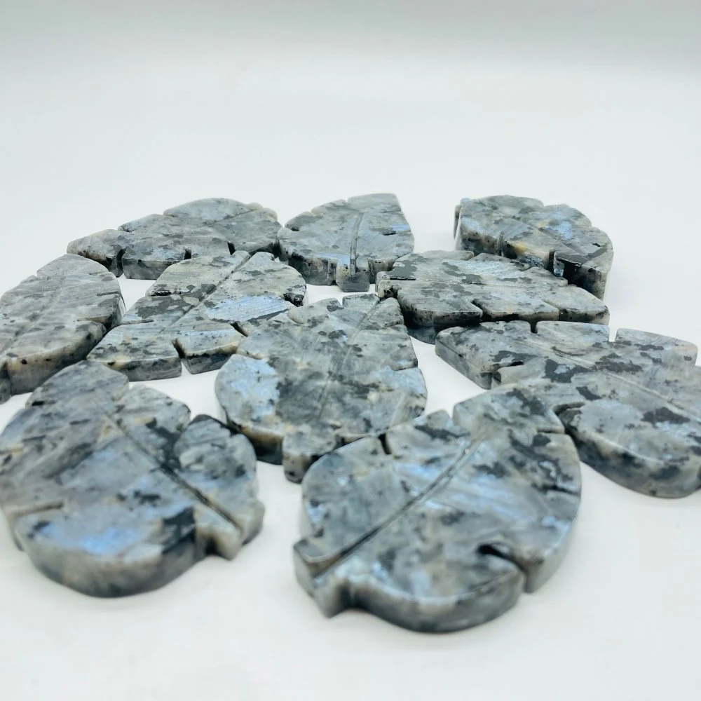 Larvikite Tree Leaf Carving Wholesale - Image 2