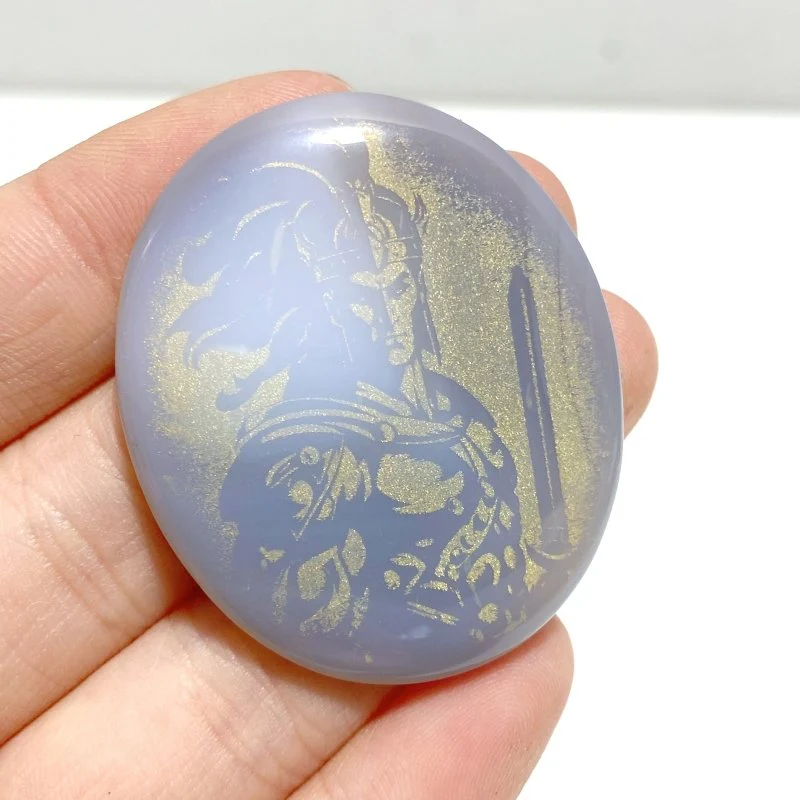 Laser Printing Golden Twelve Olympians Agate Stone DIY Accessories Wholesale - Image 4