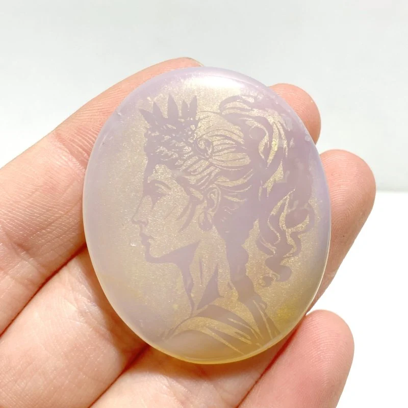 Laser Printing Golden Twelve Olympians Agate Stone DIY Accessories Wholesale - Image 9